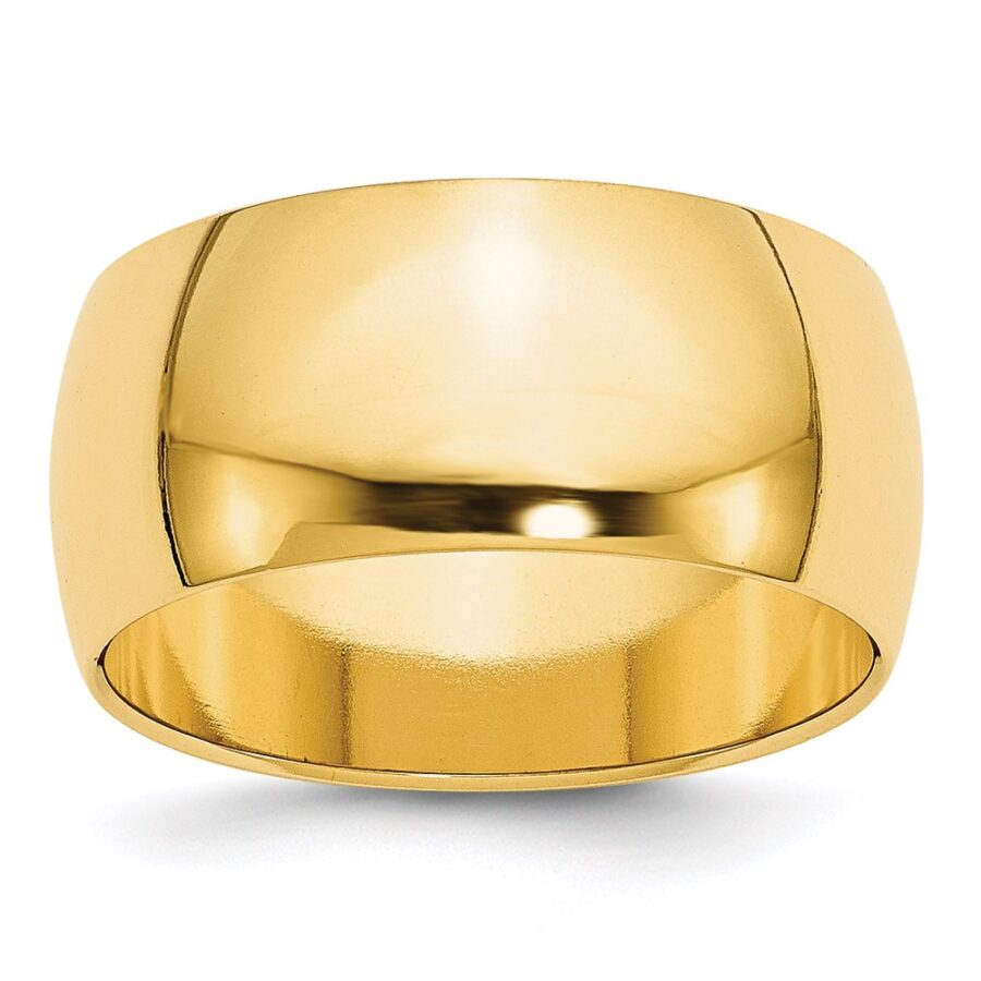 14KY 10mm Half Round Band Size 10