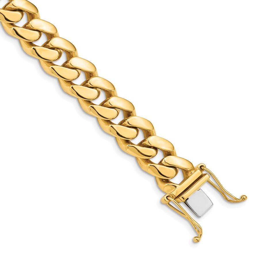 14k 10.7mm Hand-polished Miami Cuban Link Bracelet