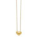 Graceful Polished Puffed Heart Necklace - Image 2