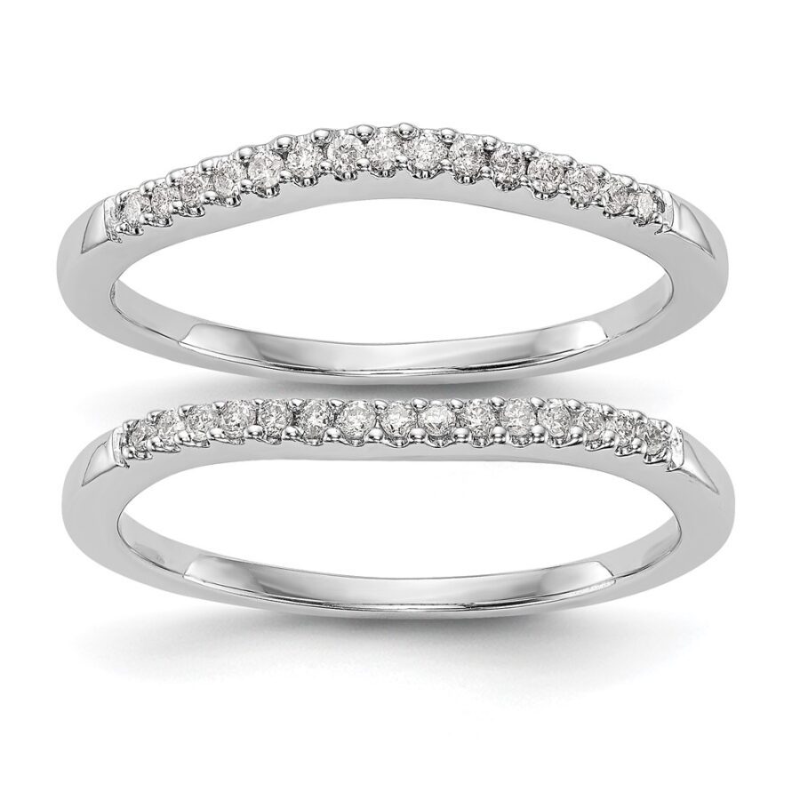 14kw True Origin Lab Grown Diamond VS/SI DEF  Set of 2 Bands