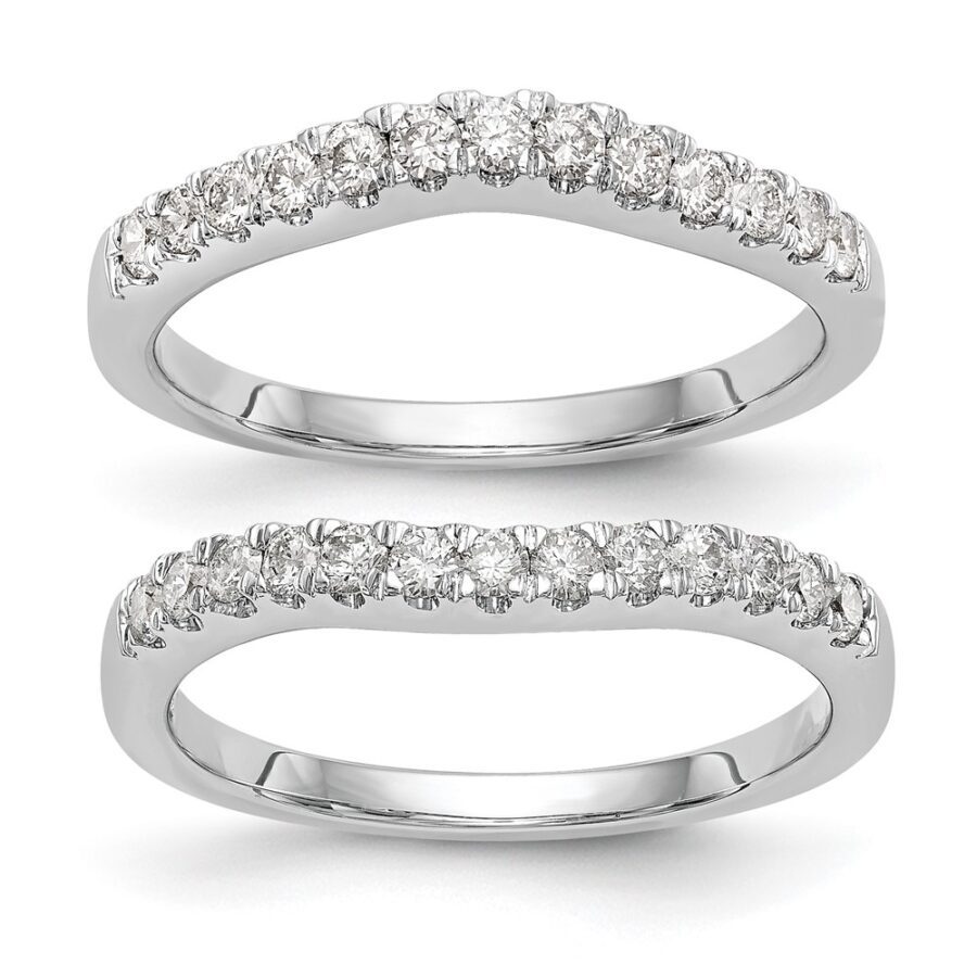 14kw True Origin Lab Grown Diamond VS/SI DEF  Set of 2 Bands