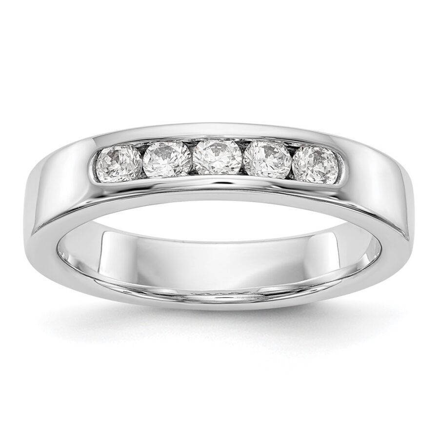 14kw True Origin Lab Grown Diamond VS/SI DEF  5-Stone Channel Band