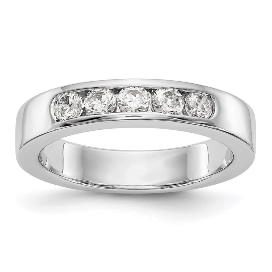 14kw True Origin Lab Grown Diamond VS/SI DEF  5-Stone Channel Band