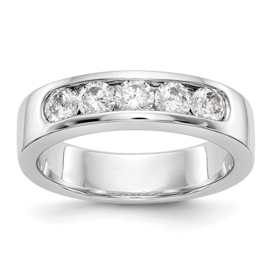 14kw True Origin Lab Grown Diamond VS/SI DEF  5-Stone Channel Band