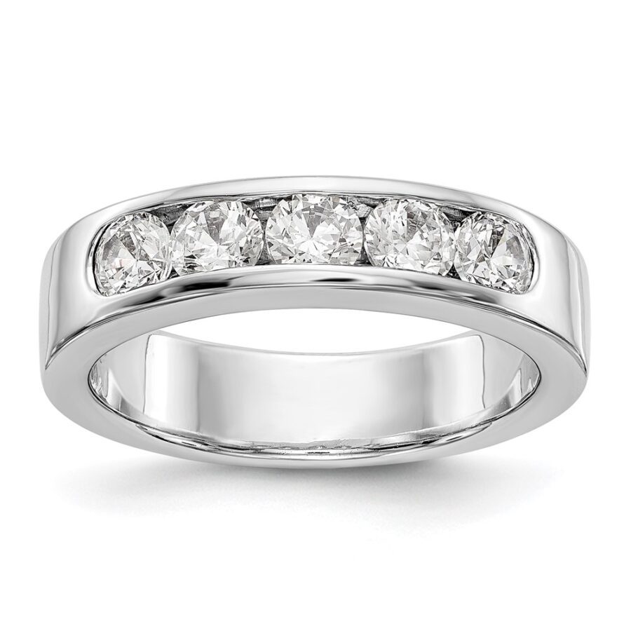 14kw True Origin Lab Grown Diamond VS/SI DEF  5-Stone Channel Band