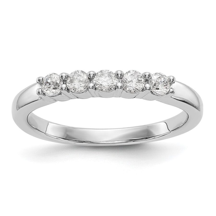 14kw True Origin Lab Grown Diamond VS/SI DEF  5-Stone Band
