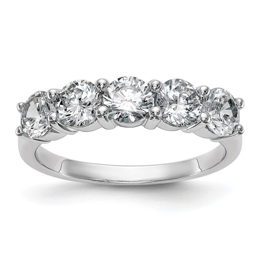 14kw True Origin Lab Grown Diamond VS/SI DEF  5-Stone Band