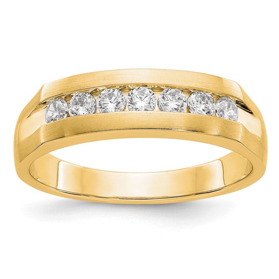 14ky True Origin Lab Grown Diamond VS/SI DEF  Men's Band