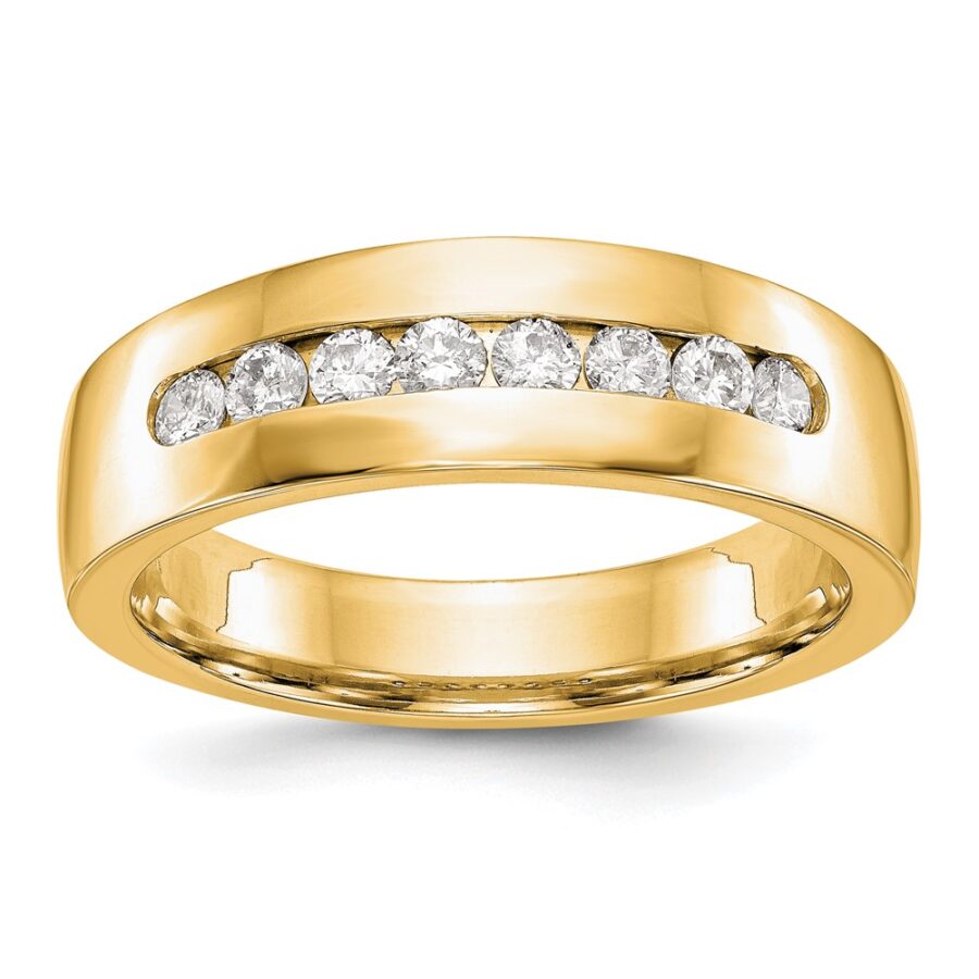 14ky True Origin Lab Grown Diamond VS/SI DEF  Men's Band