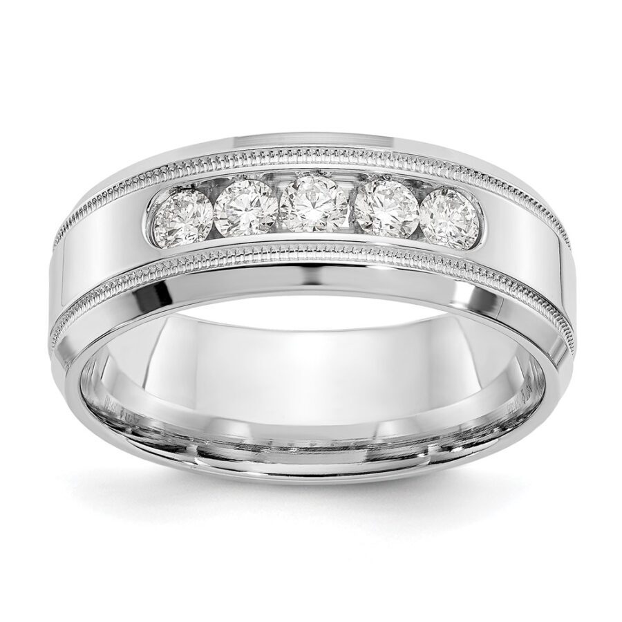 14kw True Origin Lab Grown VS/SI DEF  Diamond Polished Bevel Milgrain B