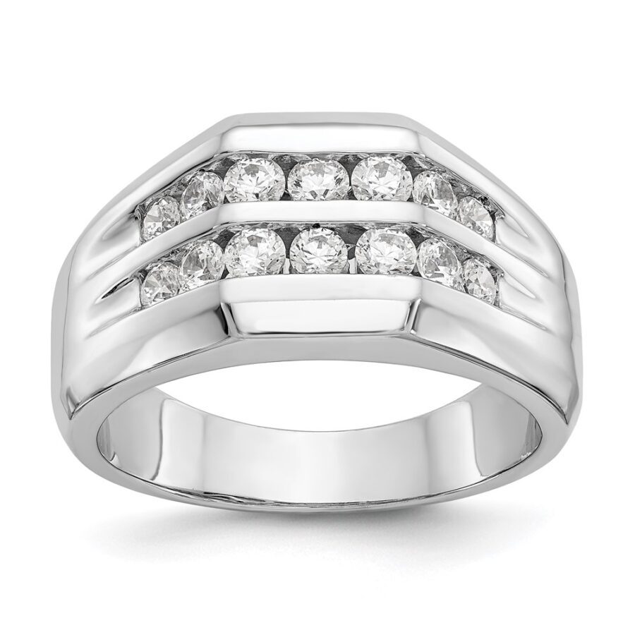 14kw True Origin Lab Grown Diamond VS/SI DEF  Polished Men's Band