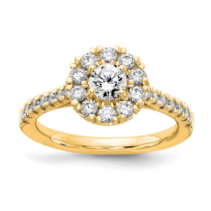 14k Yellow True Origin Lab Grown Diamond VS/SI DEF  Engagement Ring