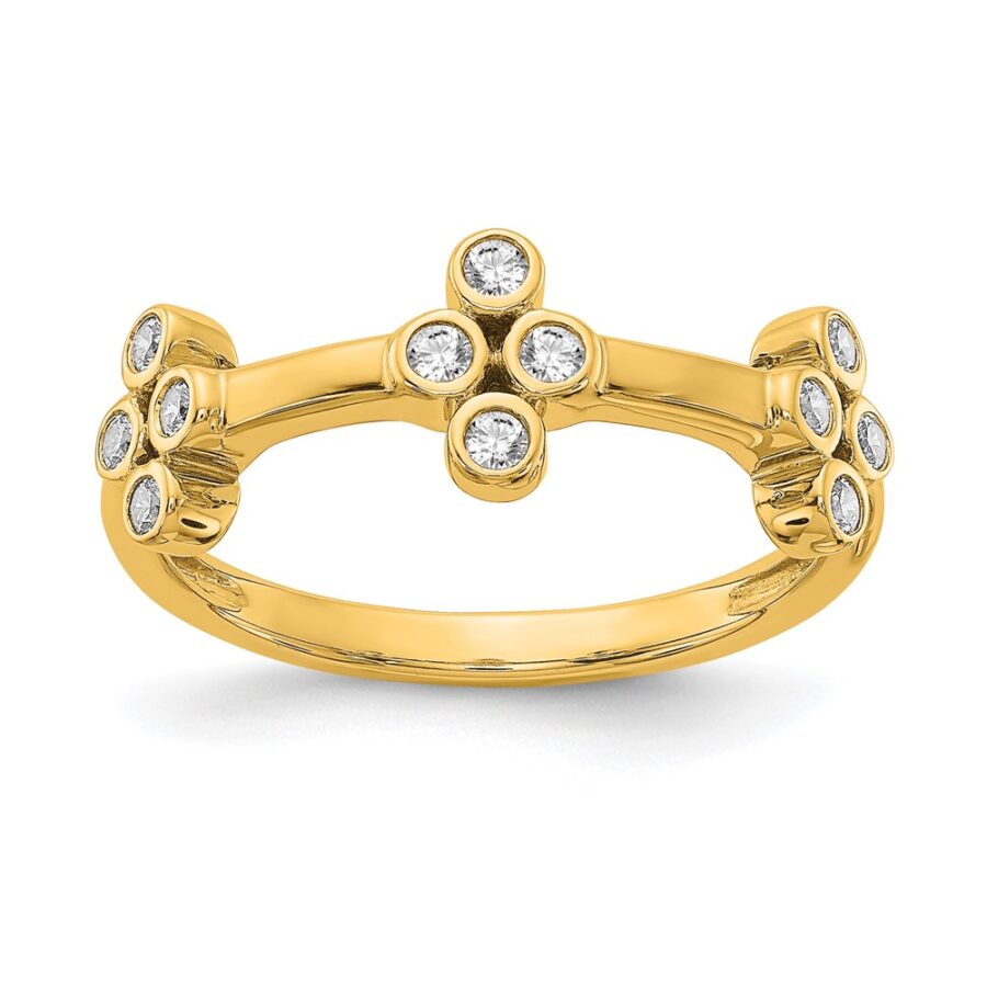 14ky True Origin Lab Grown Diamond VS/SI DEF  Bloom Fashion Ring