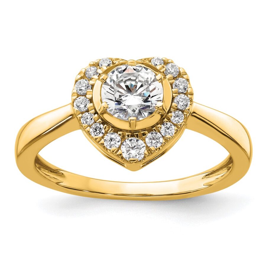 14Ky True Origin Lab Grown Diamond VS/SI DEF  Complete Heart Ring