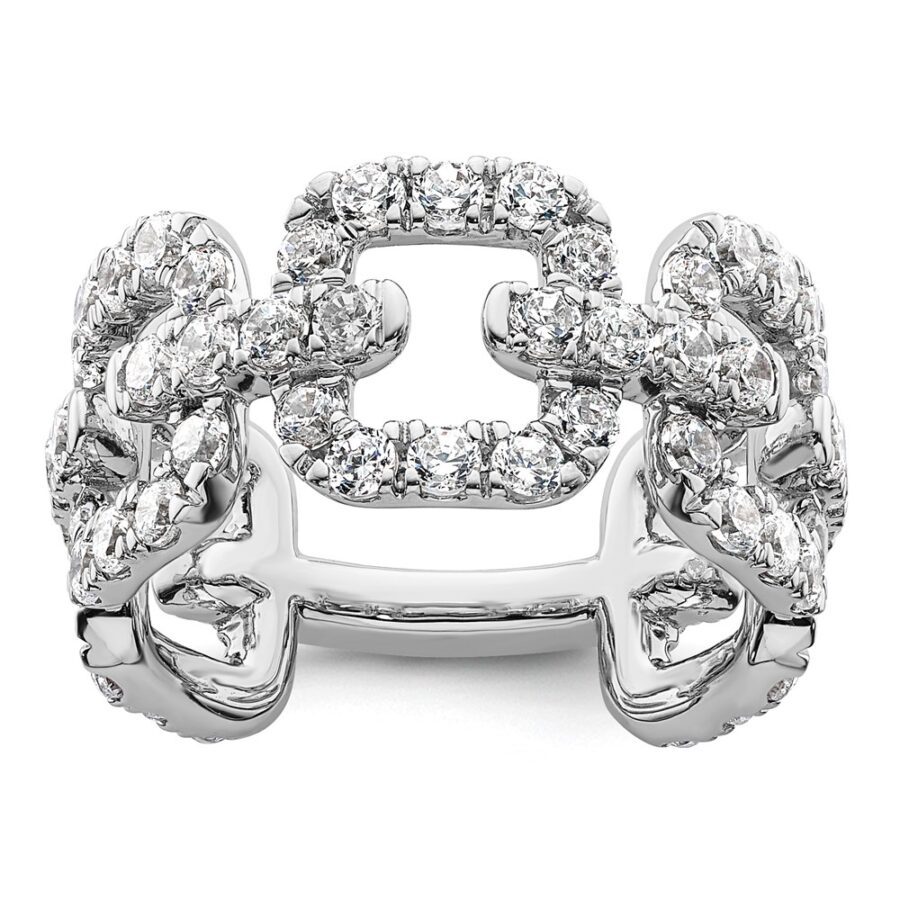 14K White Gold True Origin Lab Grown Diamond VS/SI DEF  Band