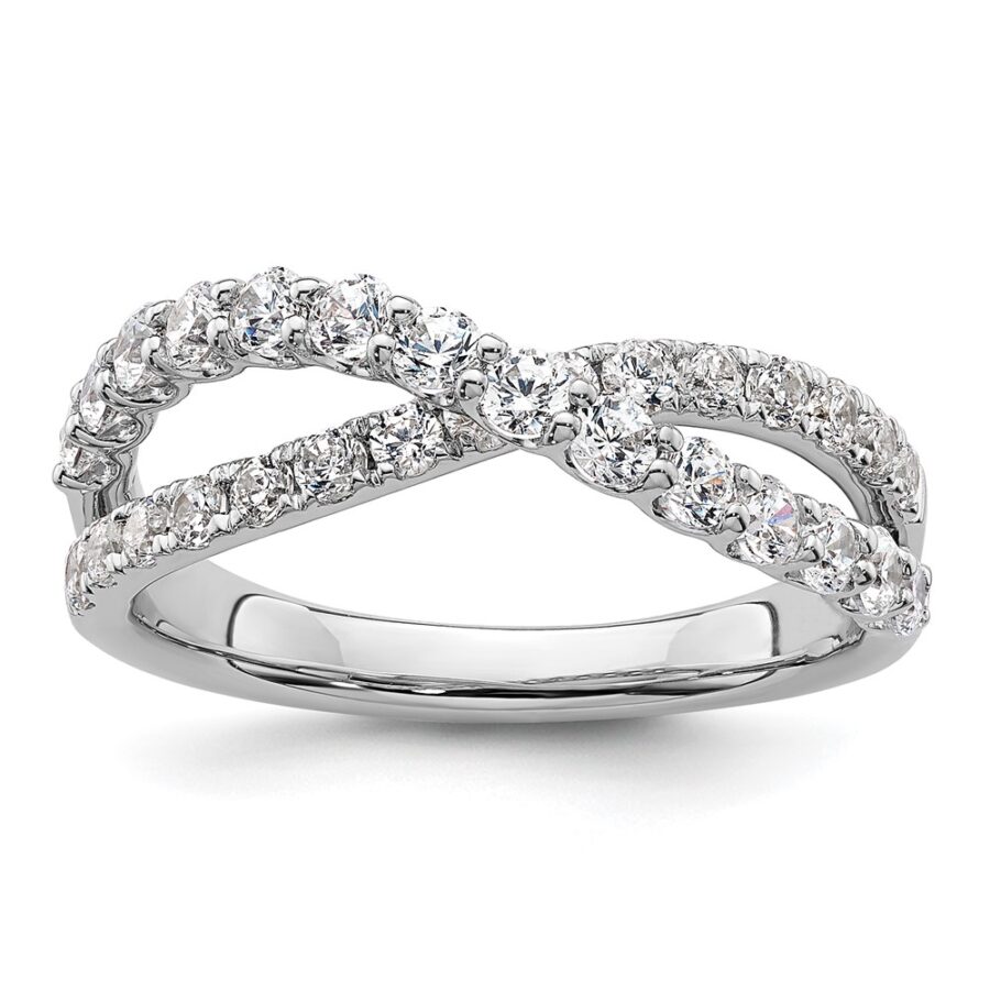 14K White Gold True Origin Lab Grown Diamond VS/SI DEF  Band