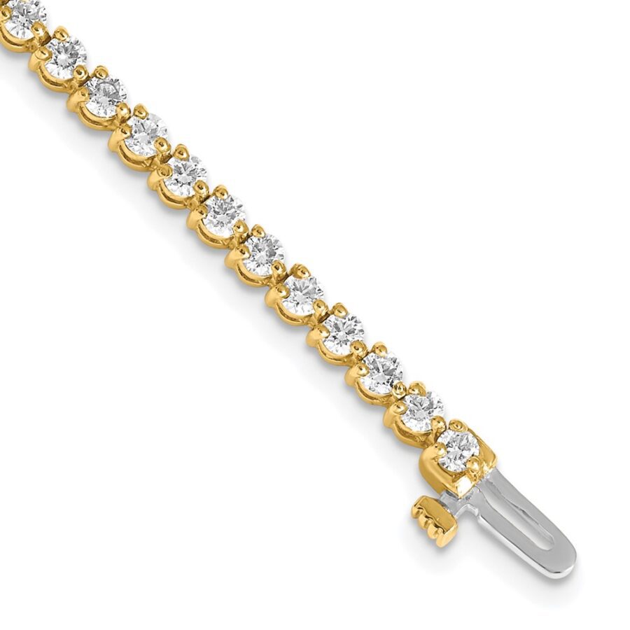14ky True Origin Lab Grown VS/SI DEF  Diamond Tennis Bracelet