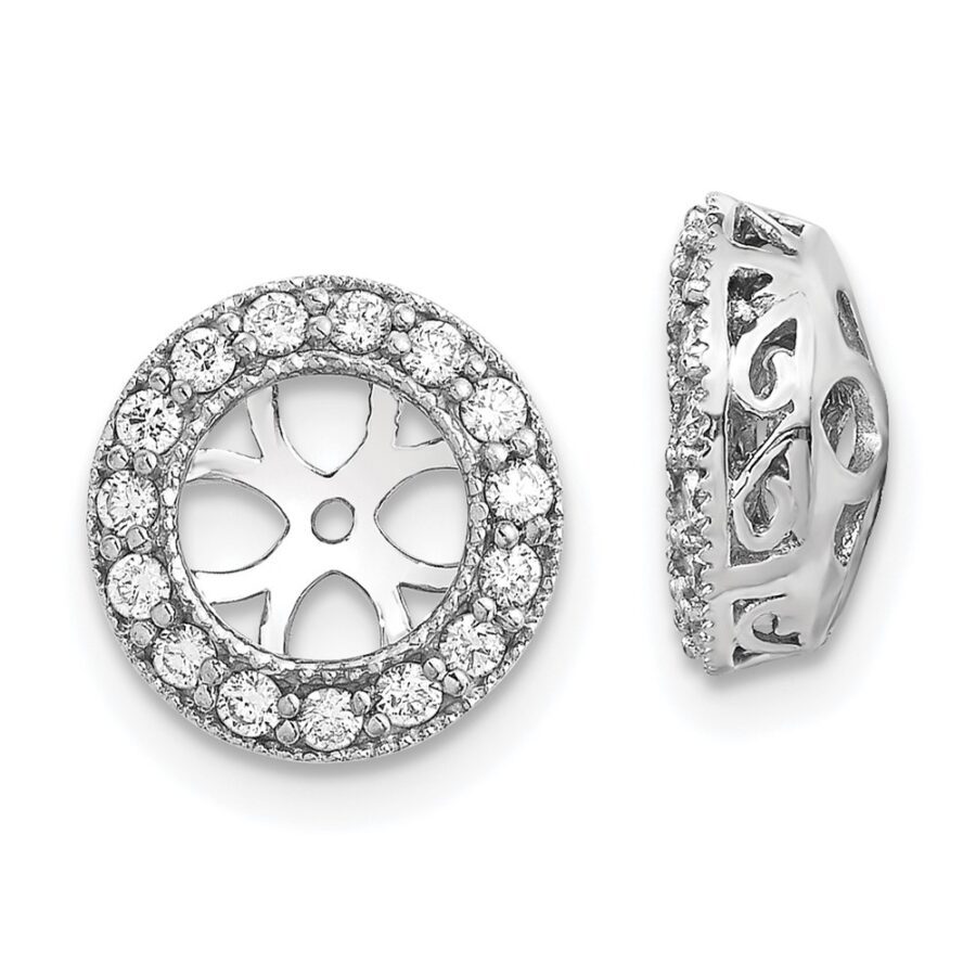 14kw True Origin Lab Grown Diamond VS/SI DEF  Earring Jackets