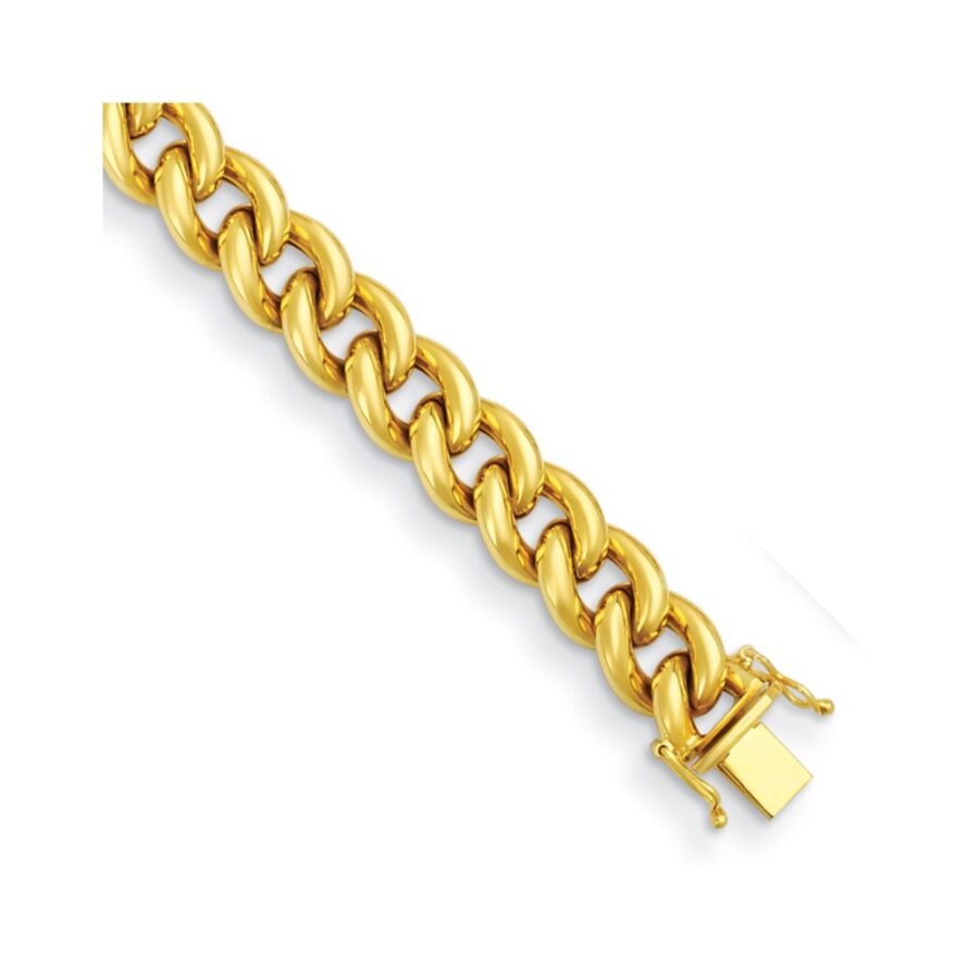 Herco 14K 10mm Curb 7.5 inch Bracelet