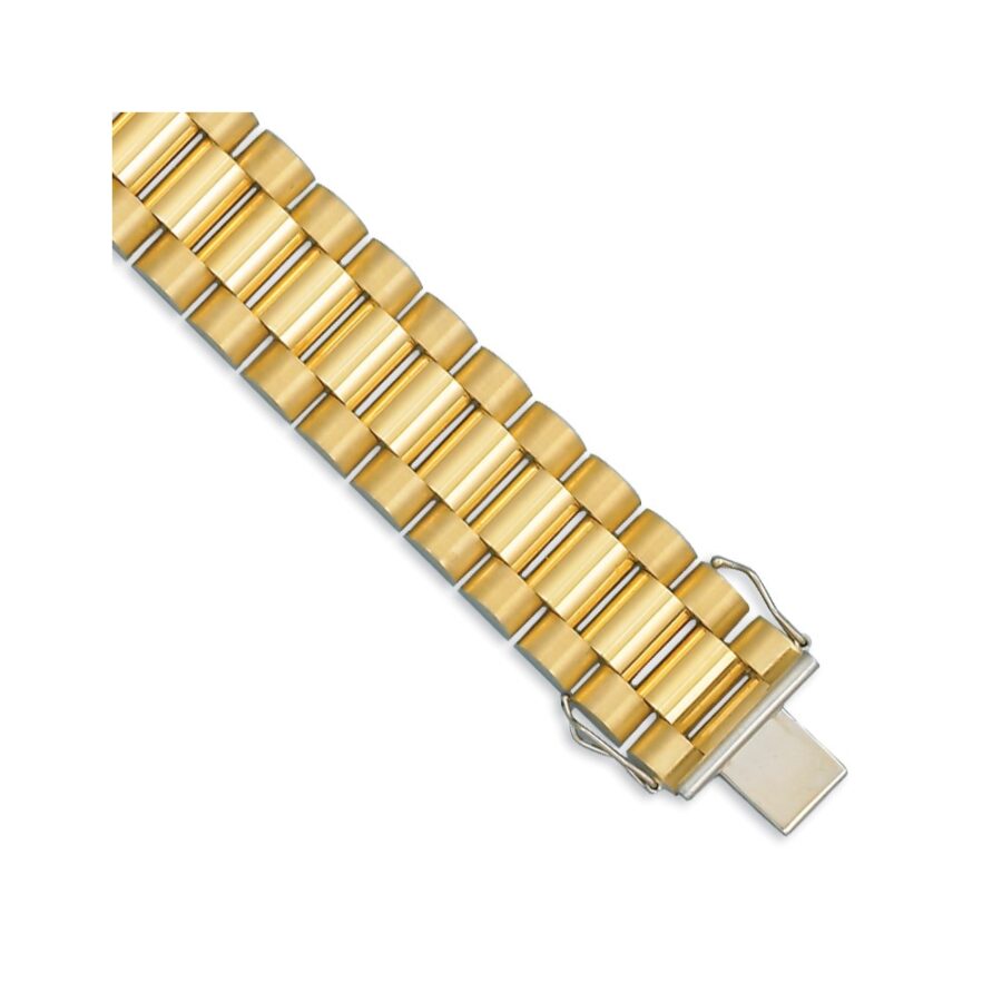 Herco 18K 16mm Fancy Link 8.5 inch Bracelet