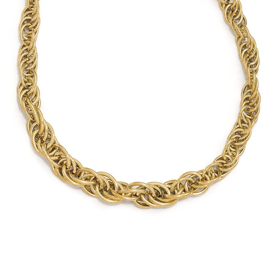 Leslie's 14k Polished Fancy Link Necklace