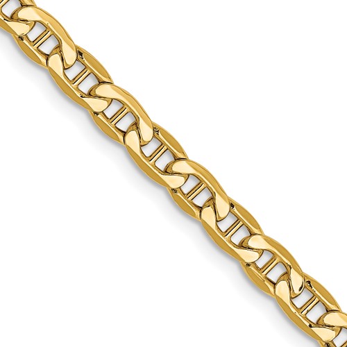 14k 4mm Semi-Solid Anchor Chain