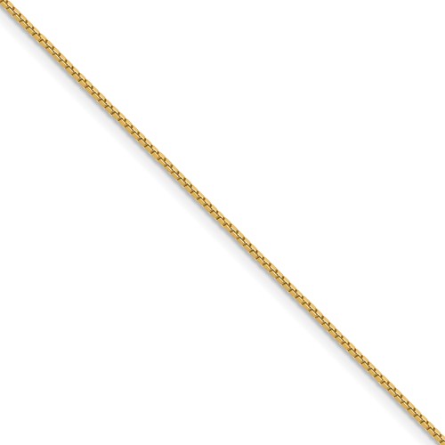 14k .9mm Box Chain (100 inch Spool)