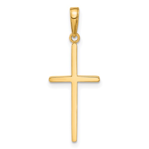14k Polished Cross Pendant
