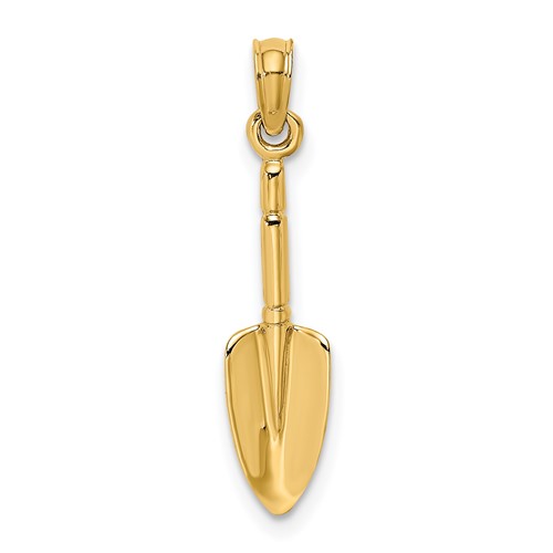 14K 3-D Trowel Garden Tool Charm