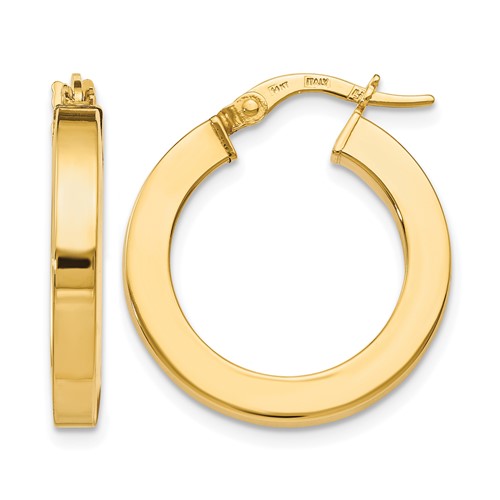 14K Polished Earrings