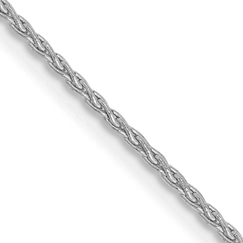 14K White Gold 22 inch 1.2mm Parisian Wheat with Lobster Clasp Chain