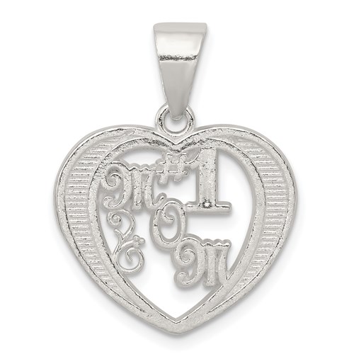 Sterling Silver # 1 Mom Charm