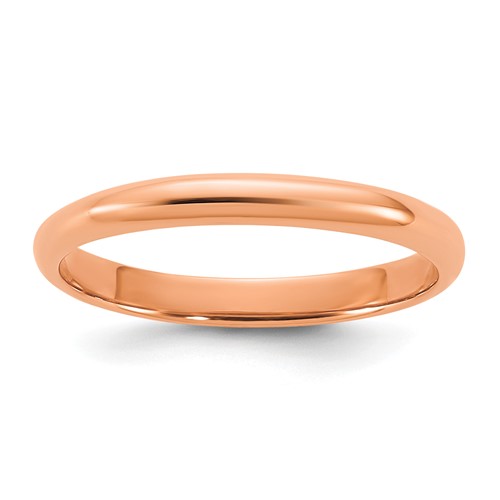 14K Rose Gold Madi K Polished 2mm Half Round Band Size 3 Baby / Children's Ring