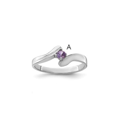 14k White Gold Family Jewelry Ring