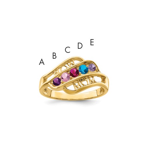 14k Genuine Family Jewelry Ring
