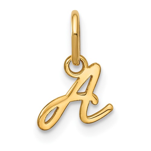 14KY Upper case Letter A Initial Charm