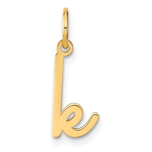 14KY Lower case Letter K Initial Charm