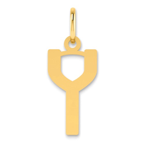 14ky Letter Y Initial Pendant
