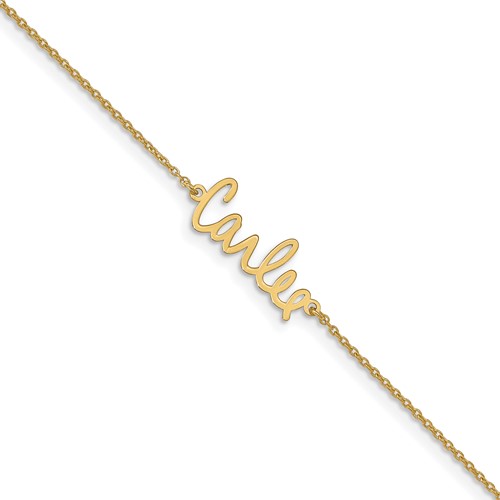 14k Yellow Gold Signature Bracelet